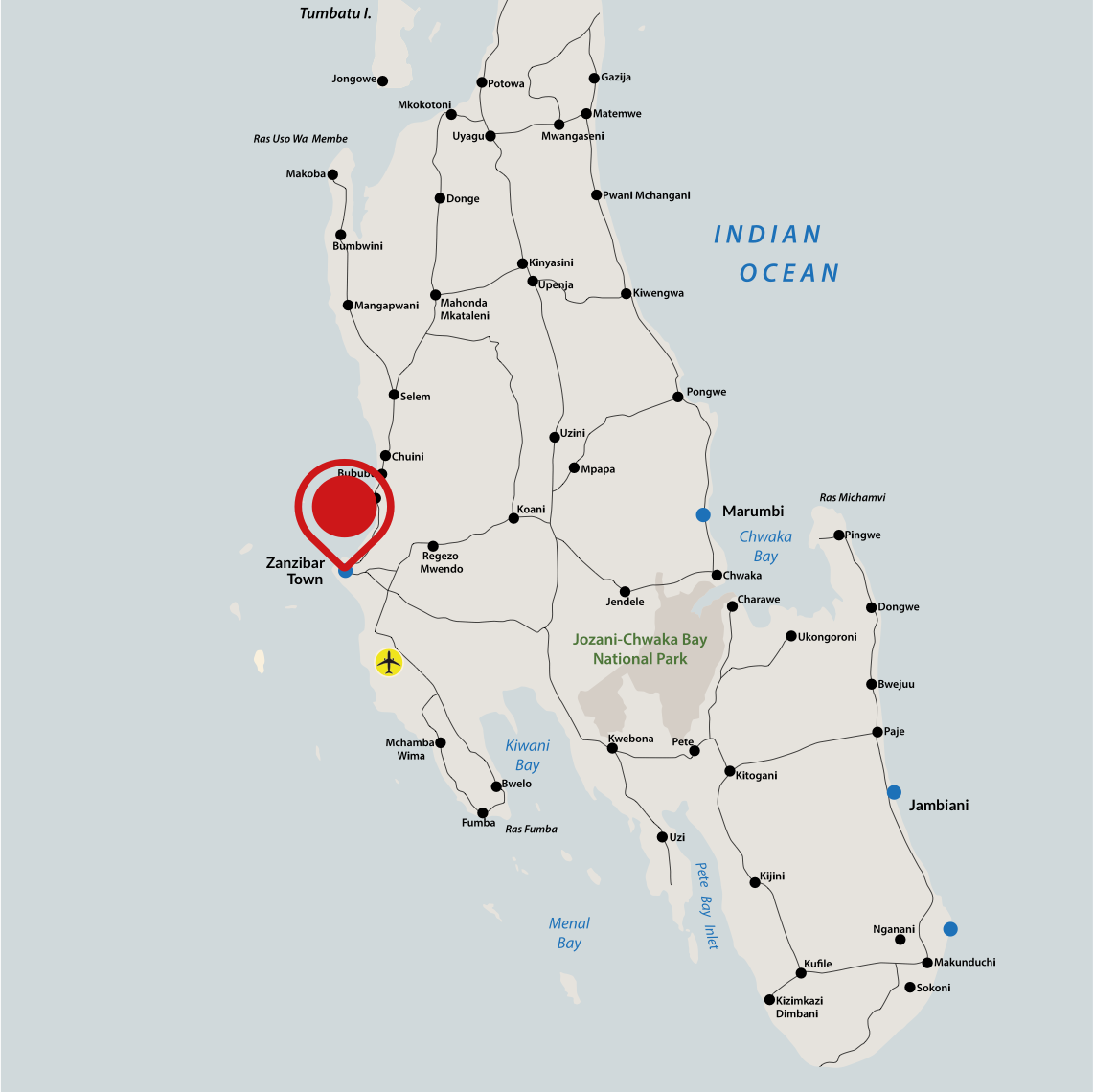 Beach Safari - Accommodations - Shaba Boutique Hotel - Map 16